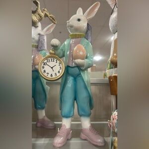 Easter Bunny with Hanging Watch decor